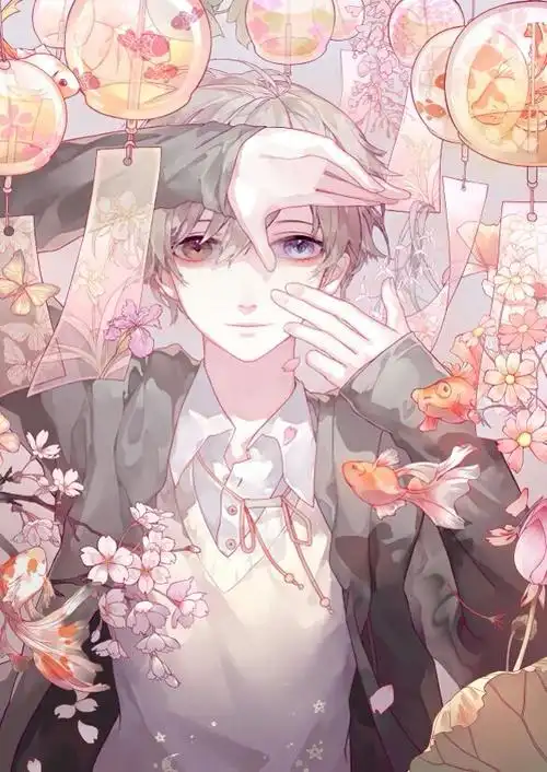 二次元 异瞳 少年