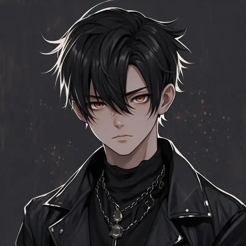 94动漫男生黑暗帅气头像94 这些动漫男生头像,带着黑暗风格的酷炫