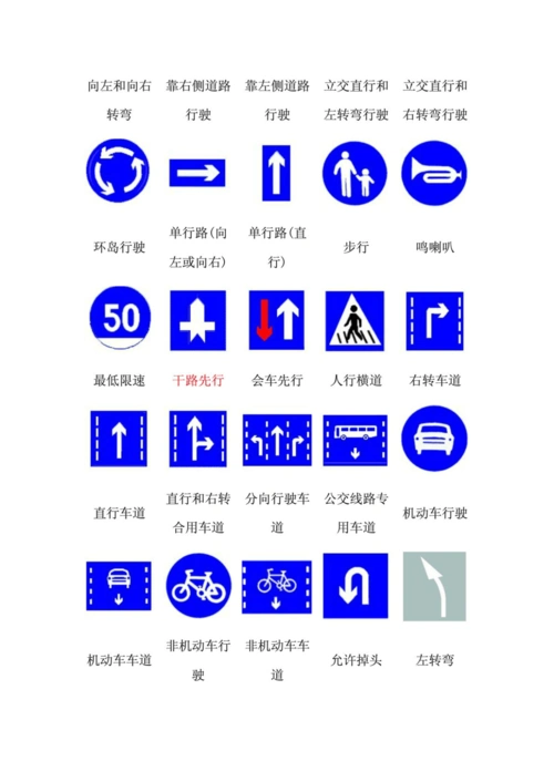 2016年驾照考试科目一知识点归纳总结_(完整版)答案