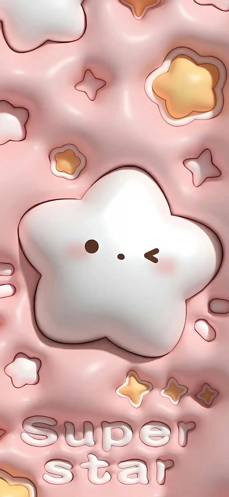 3d泡泡膨胀风壁纸#卡通 #粉色系 #仙女必备 #壁纸 - 抖音