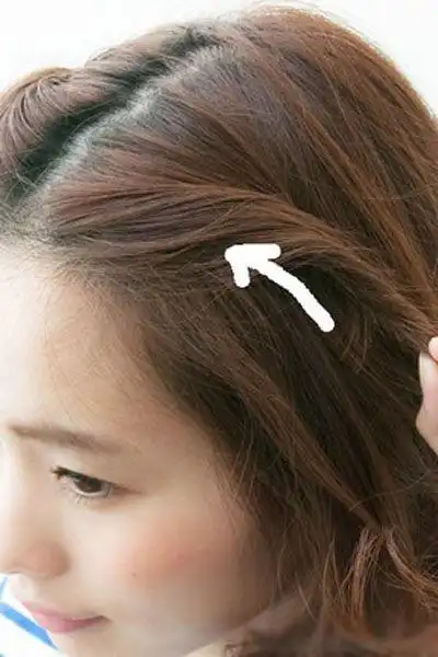 夏季无刘海,把刘海这样扎起来,比什么发型都漂亮