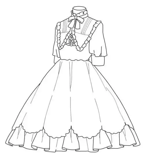 小裙子 橡皮章素材 -堆糖,美好生活研究所