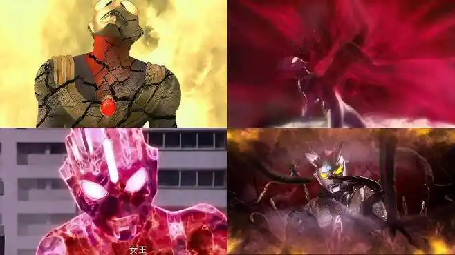 奥特曼被怪兽吃进了肚子里,赛罗被怪兽黑化!迪迦直接自爆啦!