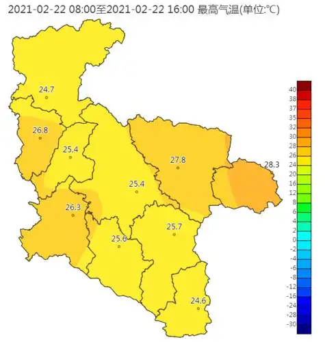 3℃高出历史同期极值2℃以上近日,全市共有6个县据安康气象台消息2月