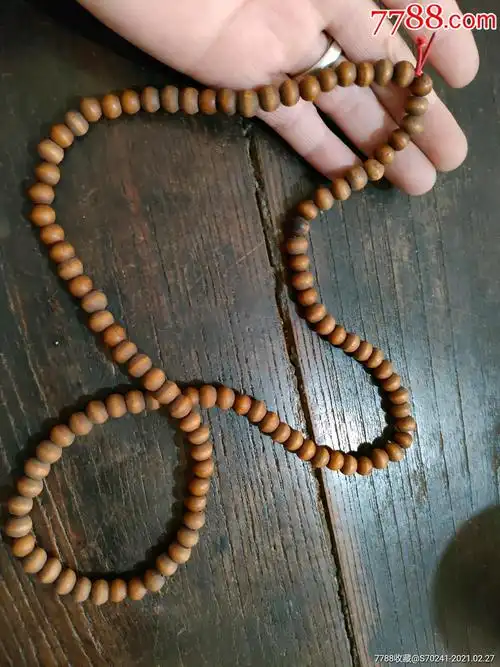 清朝五台山六道木佛珠-其他木手串/佛珠-7788老算盘收藏