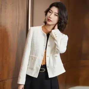 小香风西装外套女士短款2022春秋新款小个子宽松显瘦时尚西服上衣