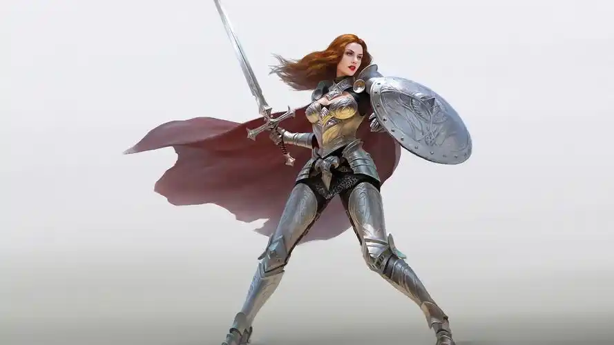 电脑壁纸 动漫卡通 动漫人物 动漫里的女武神