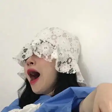 沙雕女头ins风高清搞怪的憨憨头像沙雕女生图片