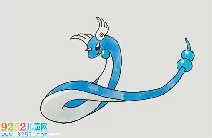 简笔画精灵宝可梦神兽龙