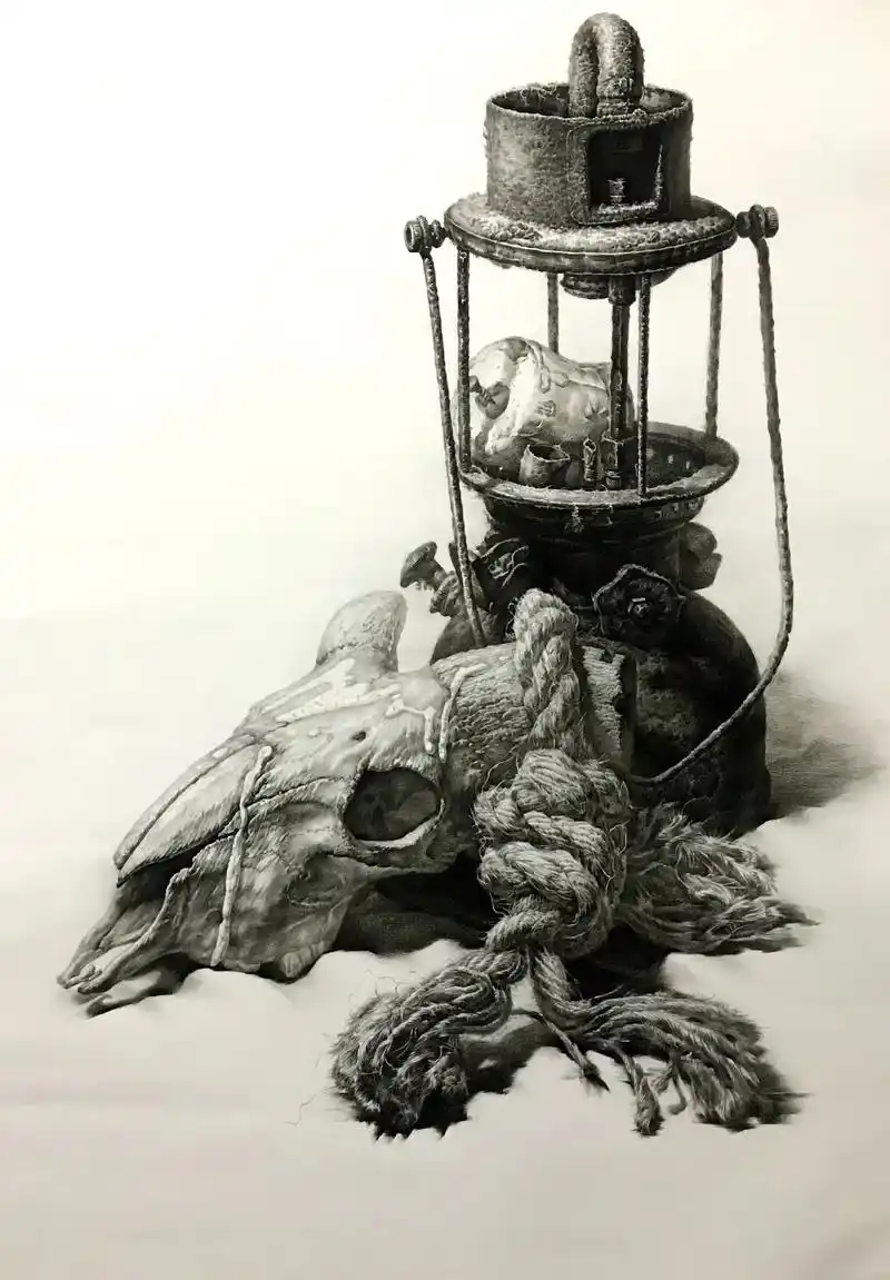 一张只剩回忆的旧画#素描静物 #精微素描  - 抖音