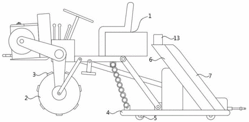 一种独轮乘坐式宽窄行水稻插秧机的制作方法