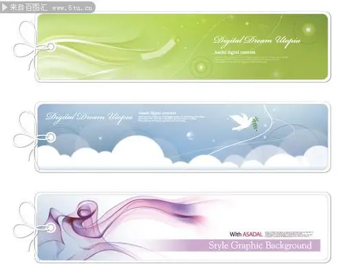 淡雅横幅背景-背景素材-百图汇素材网