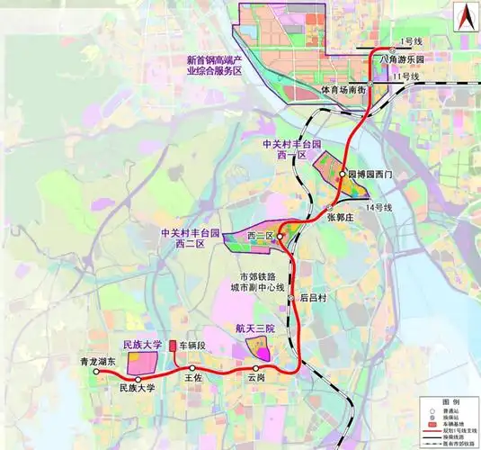 是支撑永定河河西地区发展的引导线,该线路工程西起青龙湖东站,终点