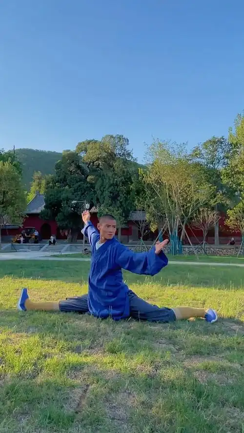 少林功夫#俗话说南拳北腿,今天就让你们见识一下少林寺的腿功!