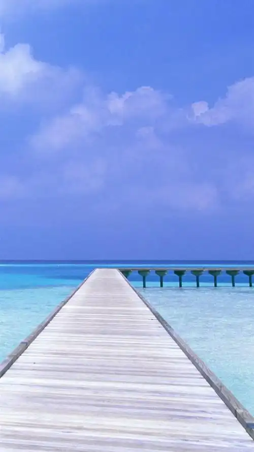 海边风景唯美沙滩海浪小清新手机壁纸