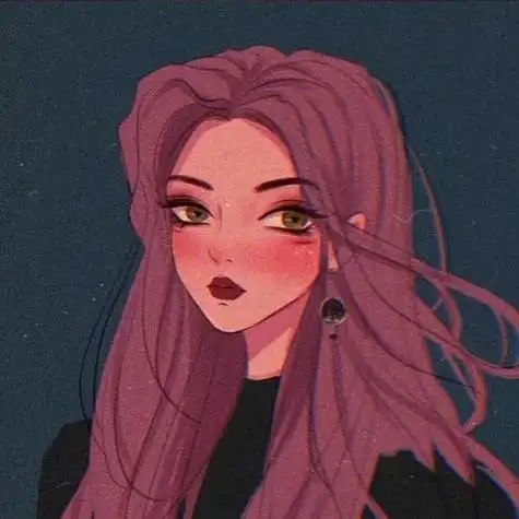 手绘高冷霸气女生头像