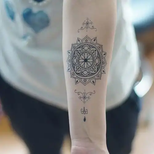 试用活动:六道刺青梵花纹身贴原创纹身贴纸