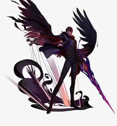 帅气带翅膀男生动漫头像有白色翅膀的动漫男生头像四人闺蜜头像动漫