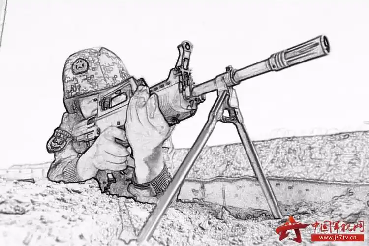 清新素描维和工兵勇士的别样风采