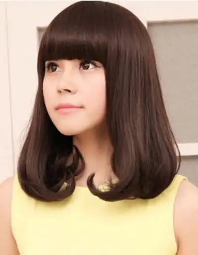 齐肩梨花头发型适合什么脸型(清纯亮丽的内扣梨花头发型)(4)