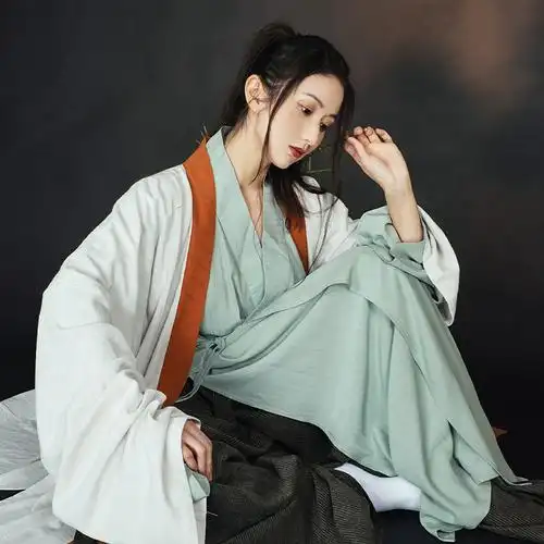 停云流光汉服 十二阑 原创设计宋制交领夹衣衫袴裤汉服男女同款