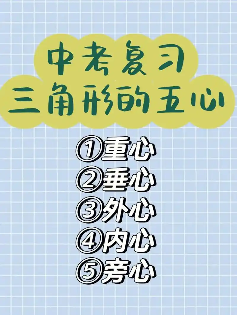 73三角形的五心:重心垂心外心内心旁心|||[一r]重心 三角 - 抖音
