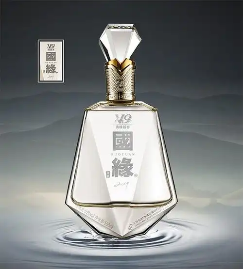 今世缘国缘v9水晶瓶高端白酒幽雅温润商机无限