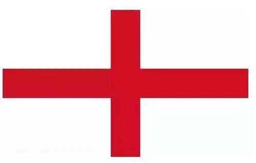 george(庆祝日为每年的4月23日),他的旗帜是白底红十字架