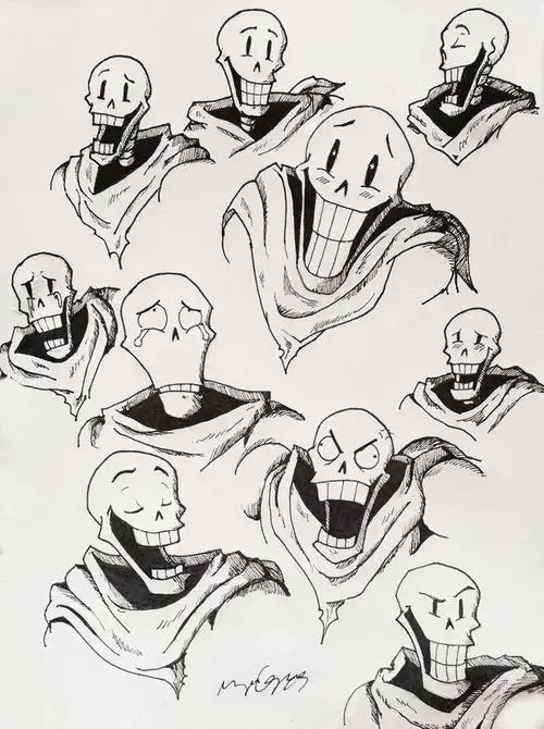 传说之下g爹简笔画