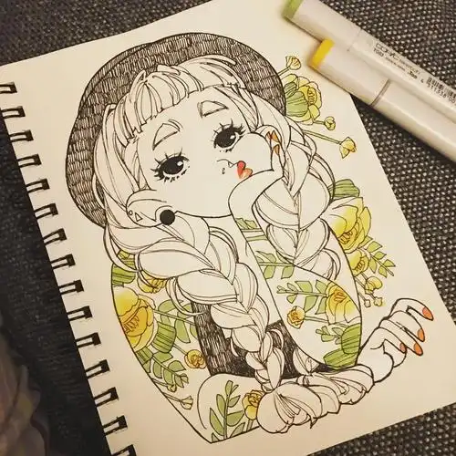 马克笔绘画作品(马克笔绘画作品图片大全)