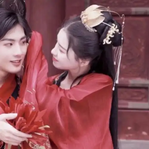 古风真人情头‖古风情头 图源‖空间 更新慢‖汉服双人照不多 拿图点