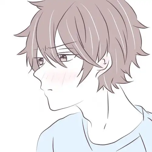 可爱纯情男 脸红