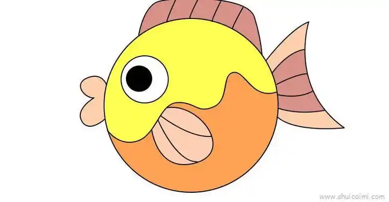 可爱鱼儿童画怎么画可爱鱼简笔画简单