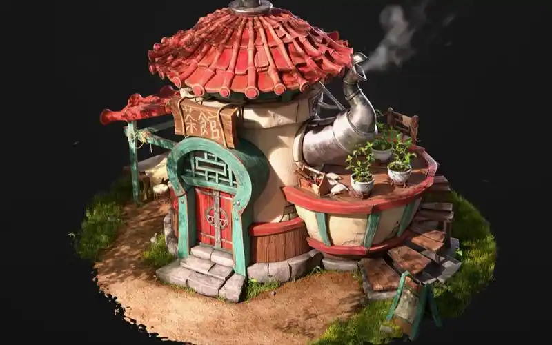 3dmax建模零基础游戏场景模型建模案例讲解