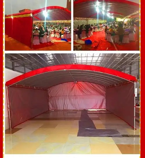 酒席帐篷喜棚酒棚农村流动宴席大棚红白喜事帐篷户外大型婚庆雨棚遮阳
