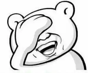 捂眼睛熊头人脸开心gif动图_动态图_表情包下载_soogif