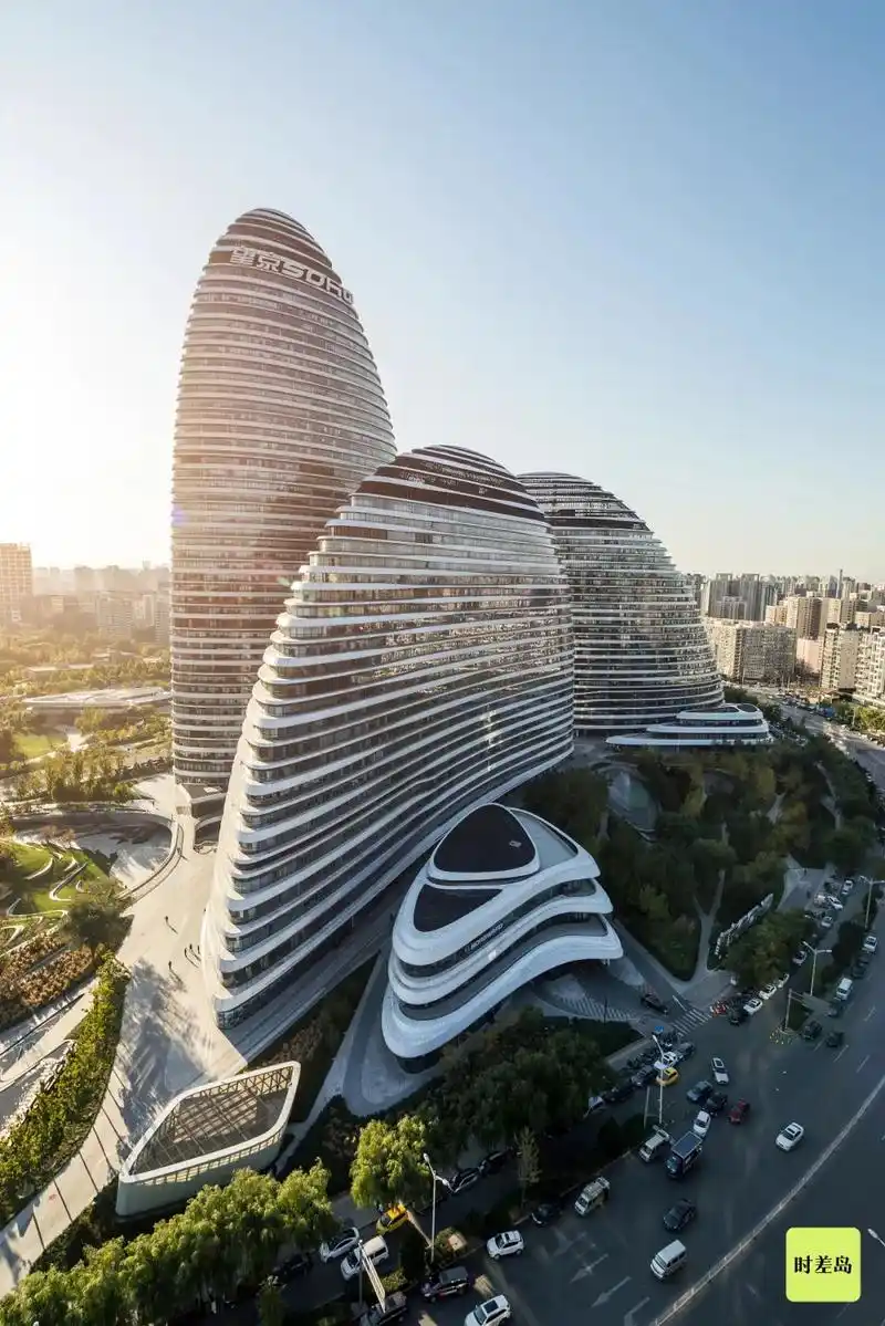 望京soho,被称为"国门第一地标".图源@vcg