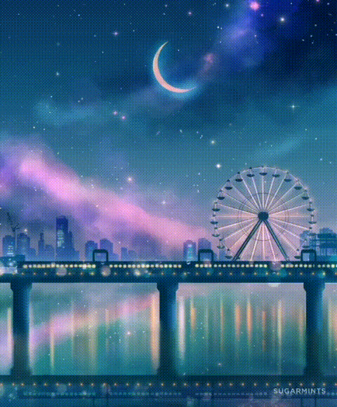 插画| 晚安,这奇妙梦幻的夜._静静