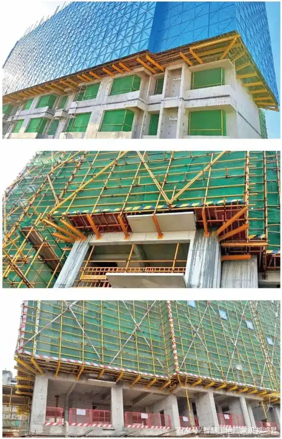 新型悬挑花篮拉杆式脚手架 节省35%成本