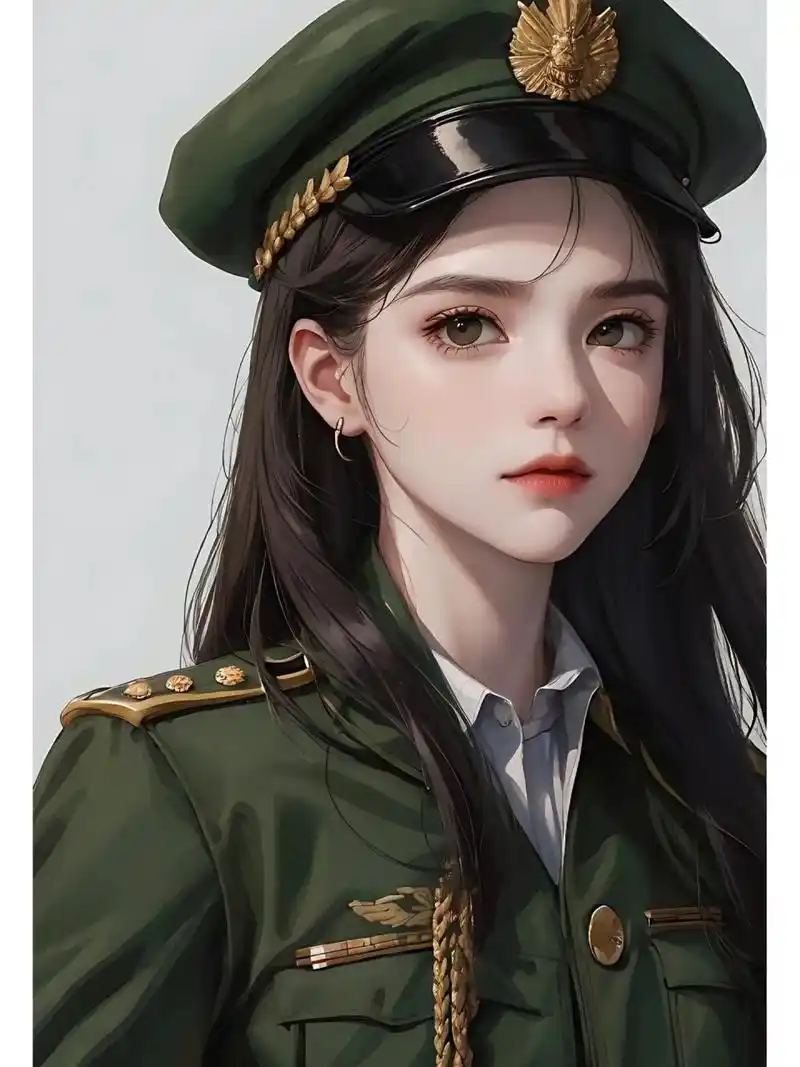 军装女孩41 | 头像壁纸
