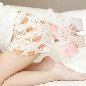 女童内裤纯棉平角小女孩不夹屁屁宝宝儿童大童12岁全棉四角无骨缝