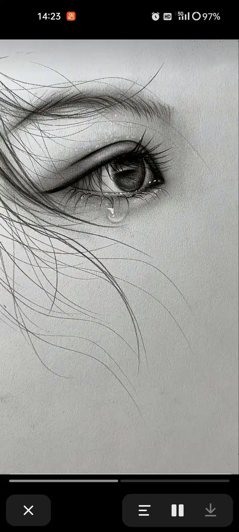 别哭我最爱的人#素描#眼睛