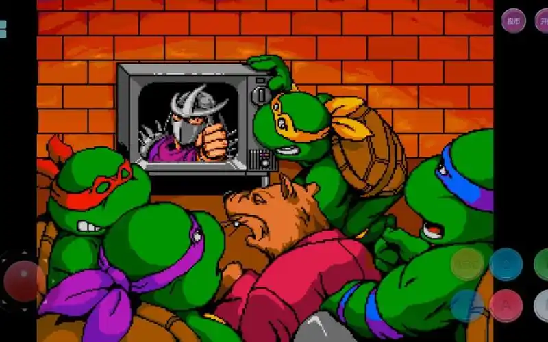 《忍者龟2》经典街机格斗闯关游戏全流程通关