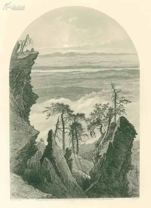 1860s铜版画"风景"