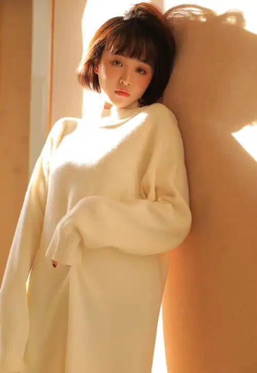 温柔性感短发美女私房唯美女生图片