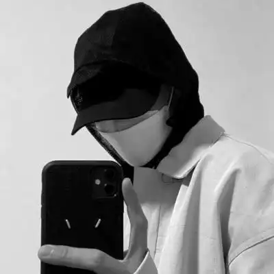 男生头像黑白高冷图片