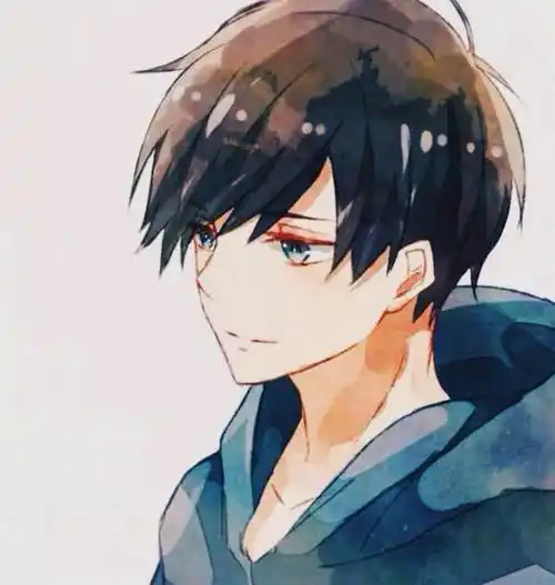 动漫男生水彩画水彩画动漫男生图片