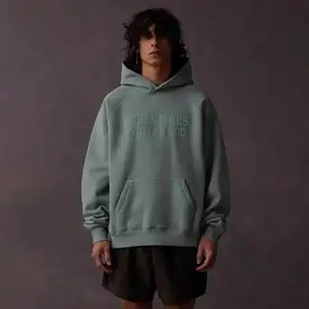 essentialszone第九季高街潮牌双排美丽绒帽衫宽松连帽卫衣男女款