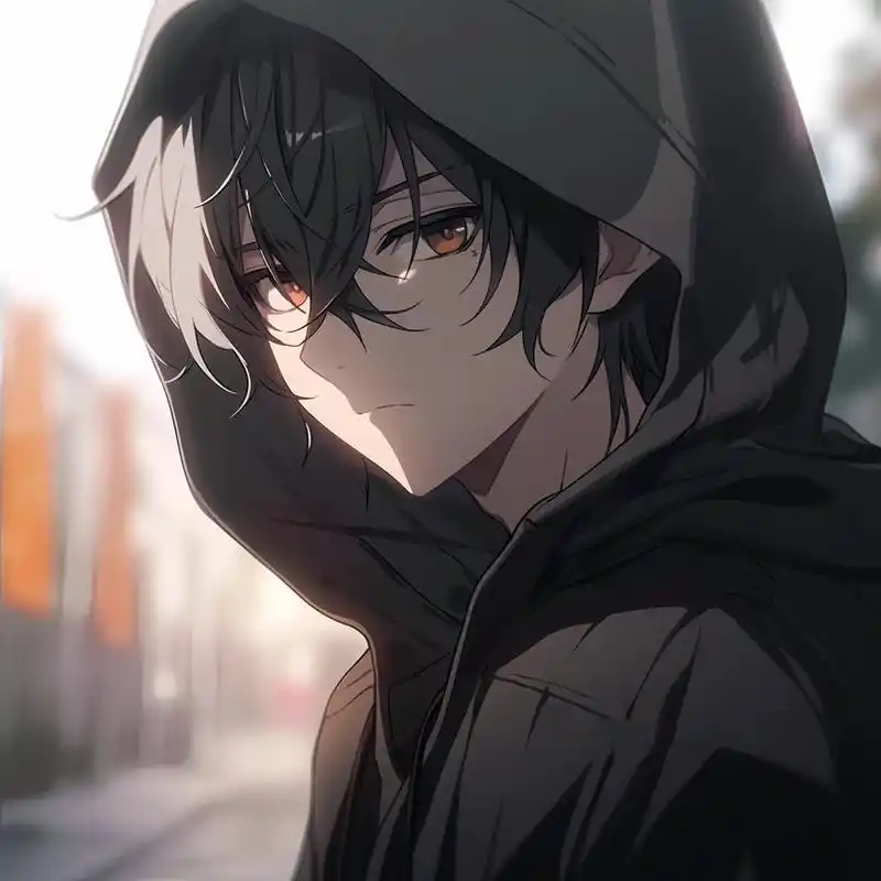 动漫头像|黑发男头(2)