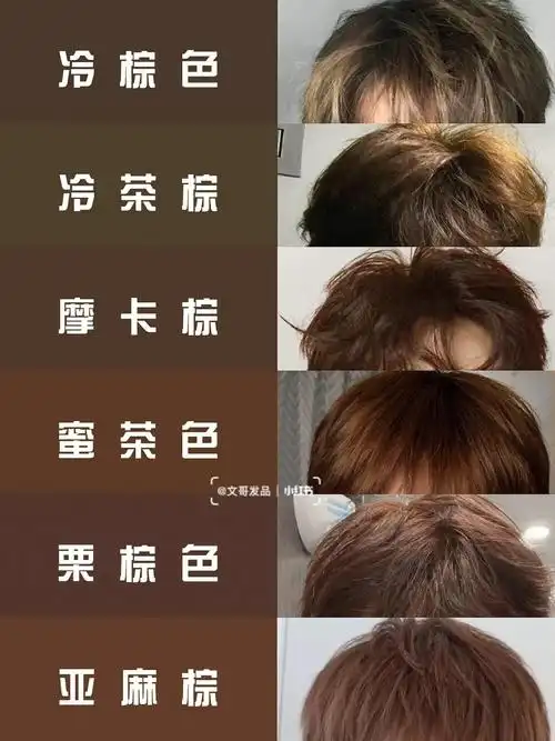 2022男生免漂显白发色推荐抓住这61566款棕色系发色7515学生
